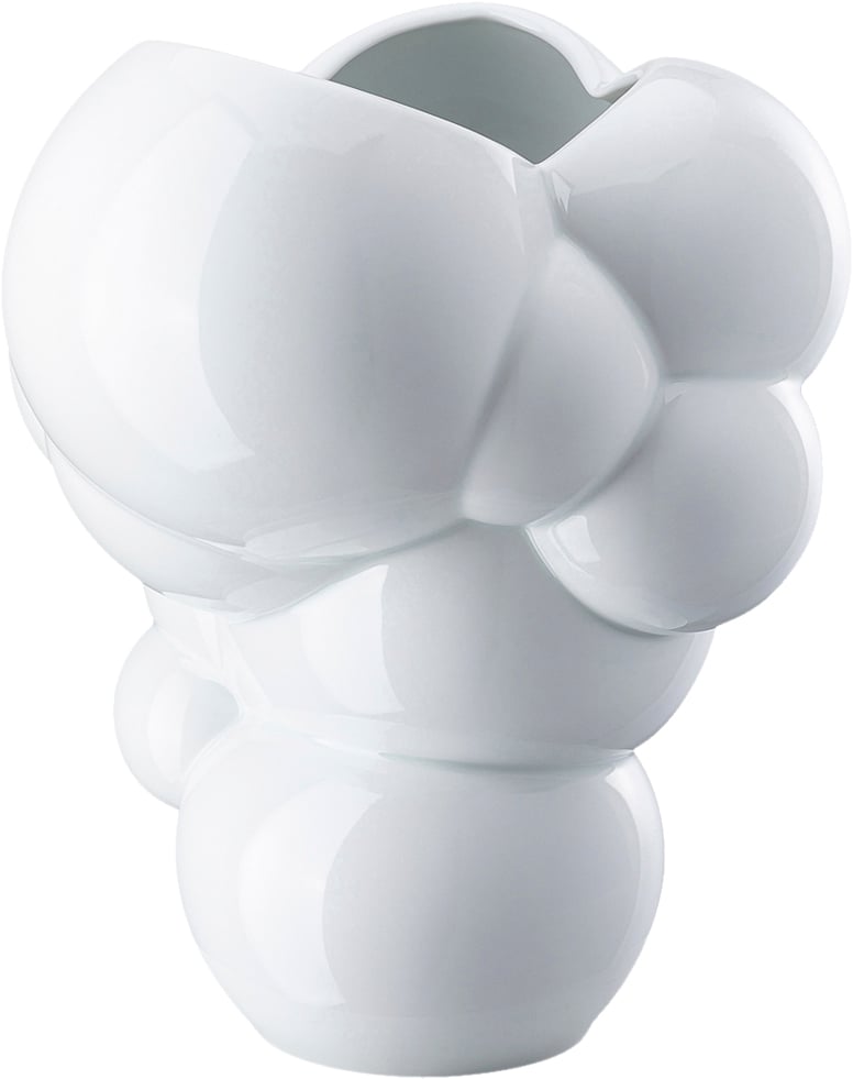 Vase 26cm, Weiss, Skum Vase 26cm, Weiss, Skum