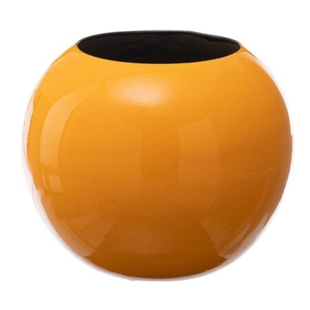 Vase 27 x 27 x 23 cm Keramik Gul