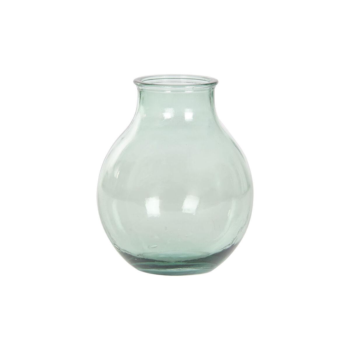 Vase 29 × 29 × 36 cm - grøn, hærdet glas Vase 29 × 29 × 36 cm - grøn, hærdet glas