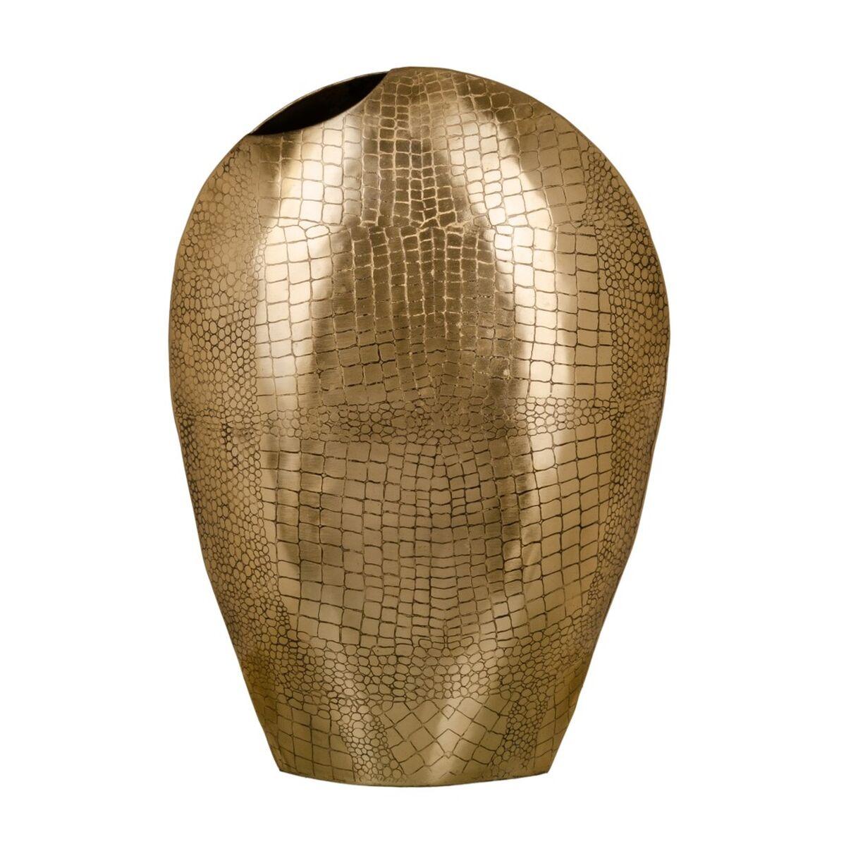 Vase 34 x 14 x 48 cm Gylden Metal Vase 34 x 14 x 48 cm Gylden Metal