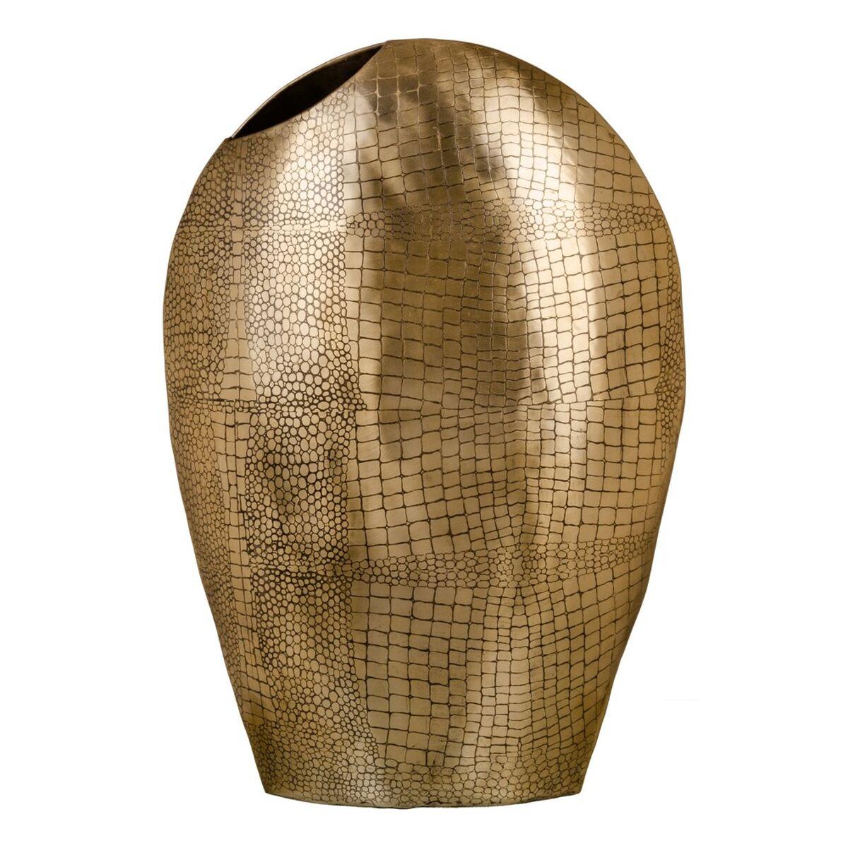Vase 37 x 15 x 55 cm Gylden Metal Vase 37 x 15 x 55 cm Gylden Metal