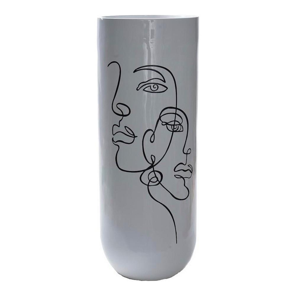 Vase Abstrakt Hvid Harpiks Moderne (35 x 35 x 90 cm) Vase Abstrakt Hvid Harpiks Moderne (35 x 35 x 90 cm)