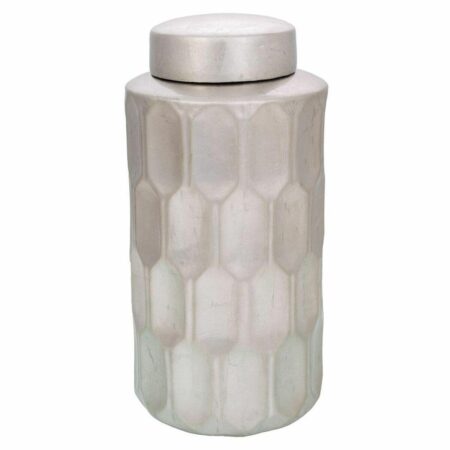Vase Alexandra House Living Sølvfarvet Keramik 18 x 37 x 18 cm