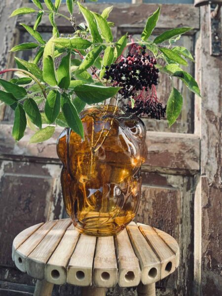 Vase Amber Shape Materiale: glas