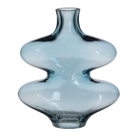 Vase Blå Krystal 18 x 7,5 x 21,5 cm