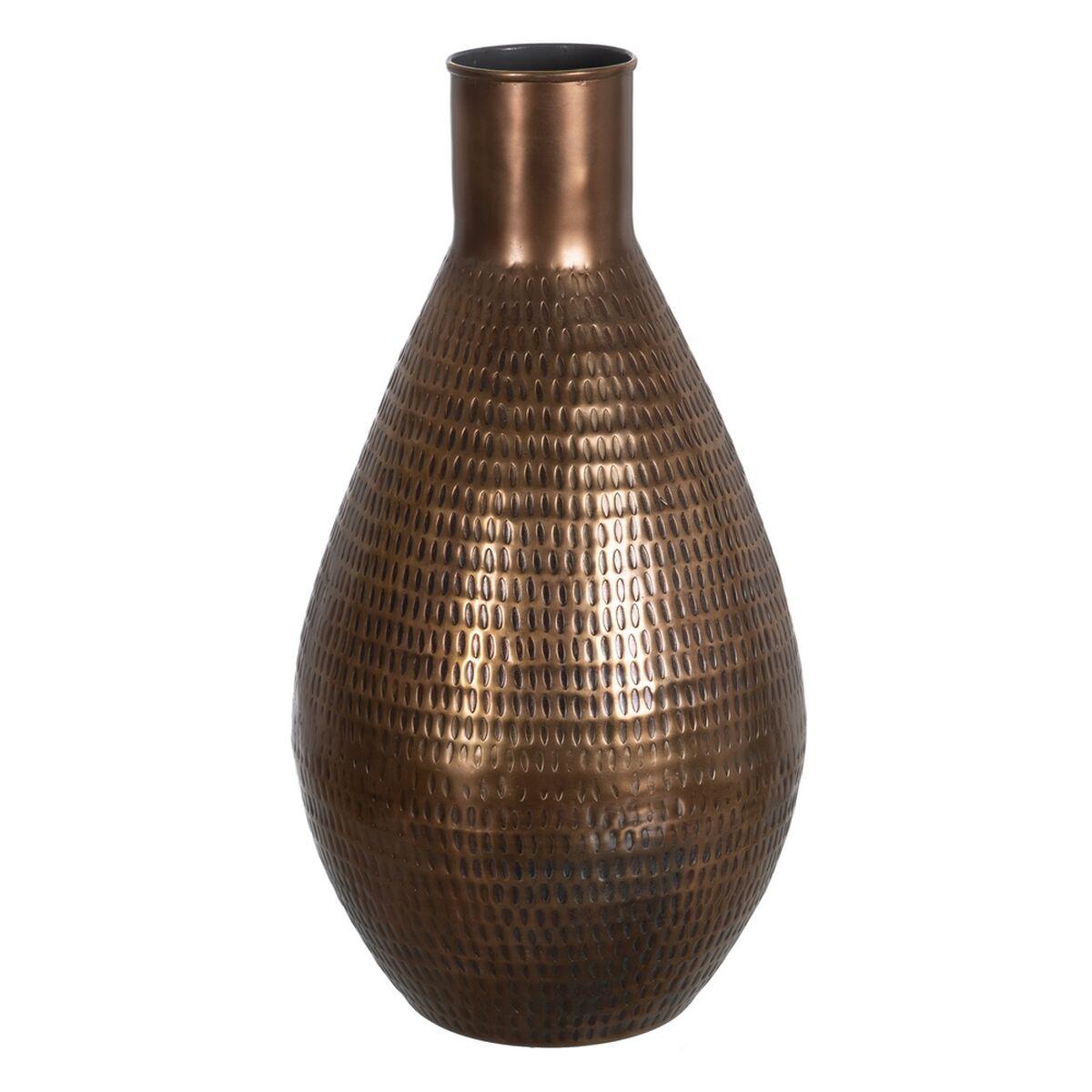 Vase Bronze Gylden Aluminium 30 x 30 x 56 cm Vase Bronze Gylden Aluminium 30 x 30 x 56 cm