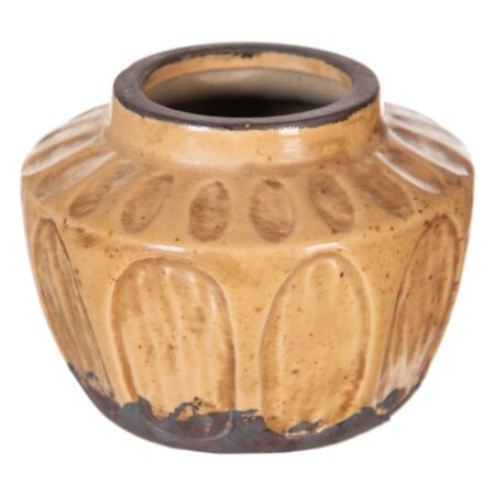 Vase Brun Keramik 11,5 X 11,5 X 8,5 CM
