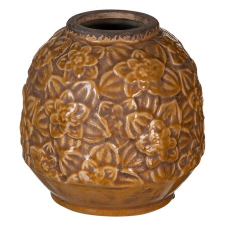 Vase Brun Keramik 16,5 x 16,5 x 16 cm
