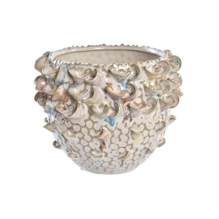 Vase Brun Porcelæn Middelhavet 17 x 17 x 13 cm