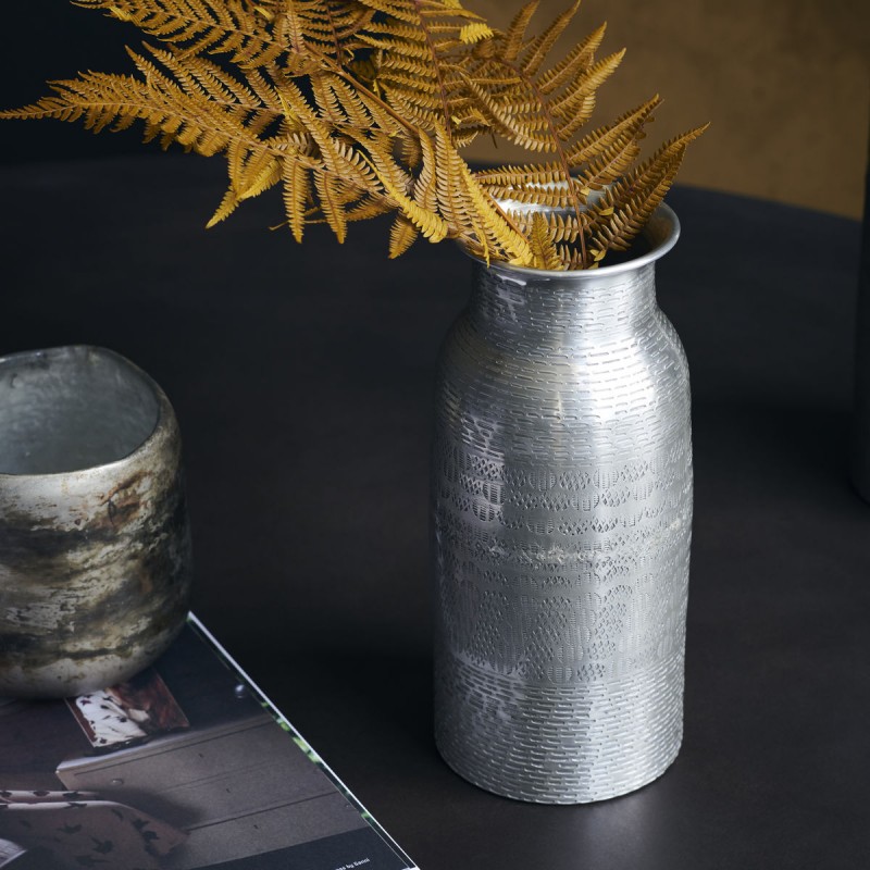 Vase "Fenja" antik sølv finish - House Doctor - H: 34 cm Vase "Fenja" antik sølv finish - House Doctor - H: 34 cm