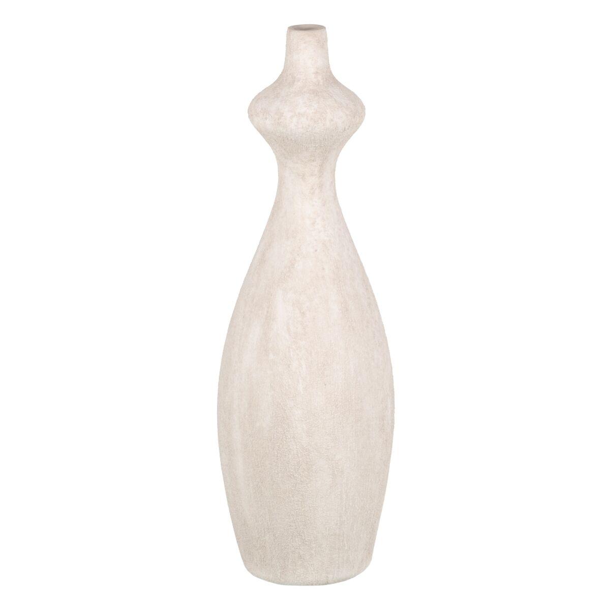 Vase Flødefarvet Keramik Moderne 13 x 13 x 60 cm Vase Flødefarvet Keramik Moderne 13 x 13 x 60 cm