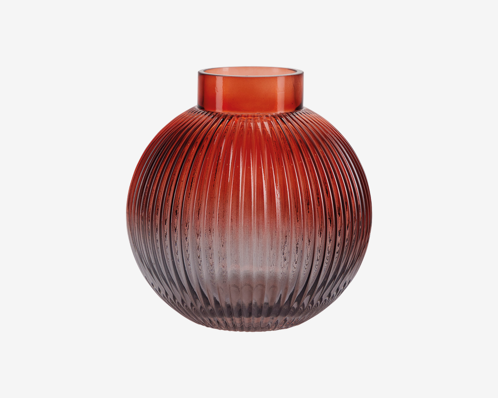 Vase Glas Rød H.17,5cm Vase Glas Rød H.17,5cm