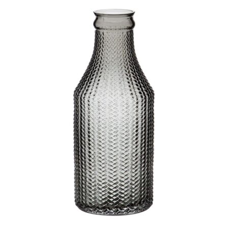 Vase Grå Glas 10 x 10 x 25 cm
