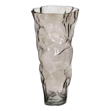 Vase Grå Krystal 19 x 17 x 38,5 cm