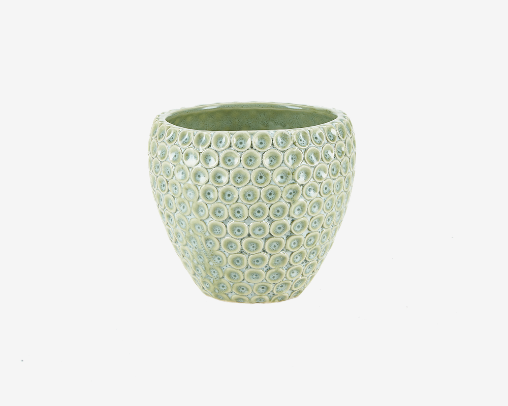 Vase Grøn H. 16 cm Vase Grøn H. 16 cm