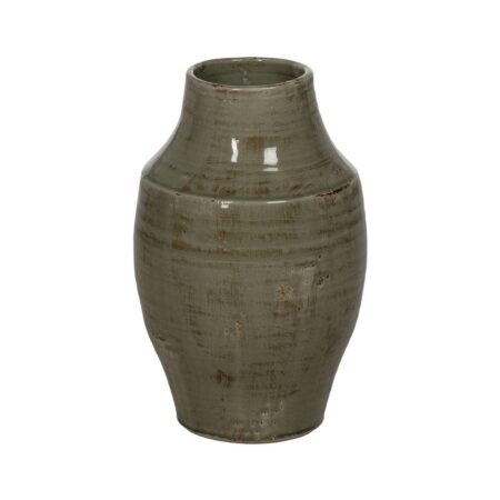 Vase Grøn Keramik 26,5 x 26,5 x 41 cm