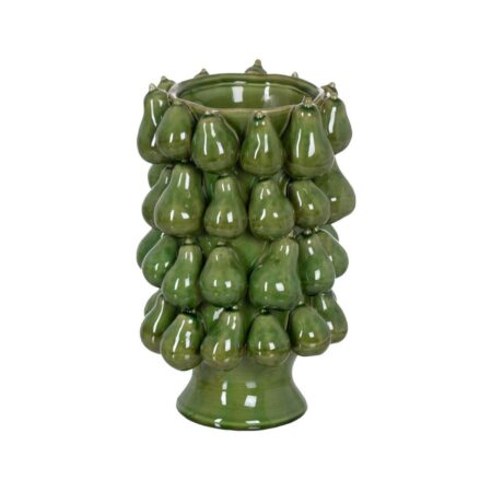 Vase Grøn Keramik Fisk 22 x 22 x 31,5 cm