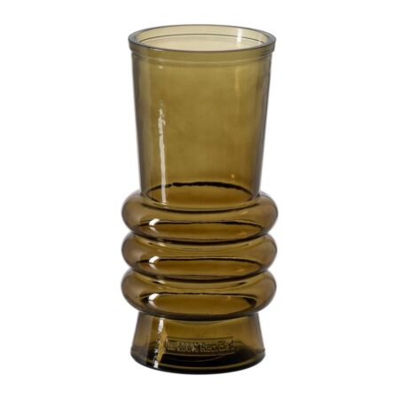 Vase Grøn genbrugsglas 13 x 13 x 25 cm