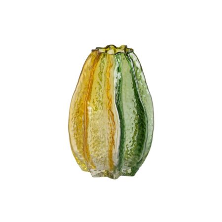 Vase Gul Grøn Krystal