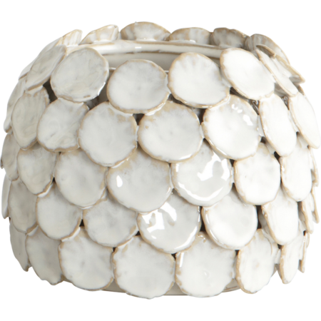 Vase, HDDot, Hvid - h: 10 cm, dia: 15 cm / Hvid
