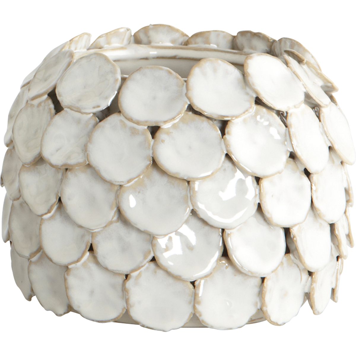 Vase, HDDot, Hvid - h: 10 cm, dia: 15 cm / Hvid Vase, HDDot, Hvid - h: 10 cm, dia: 15 cm / Hvid