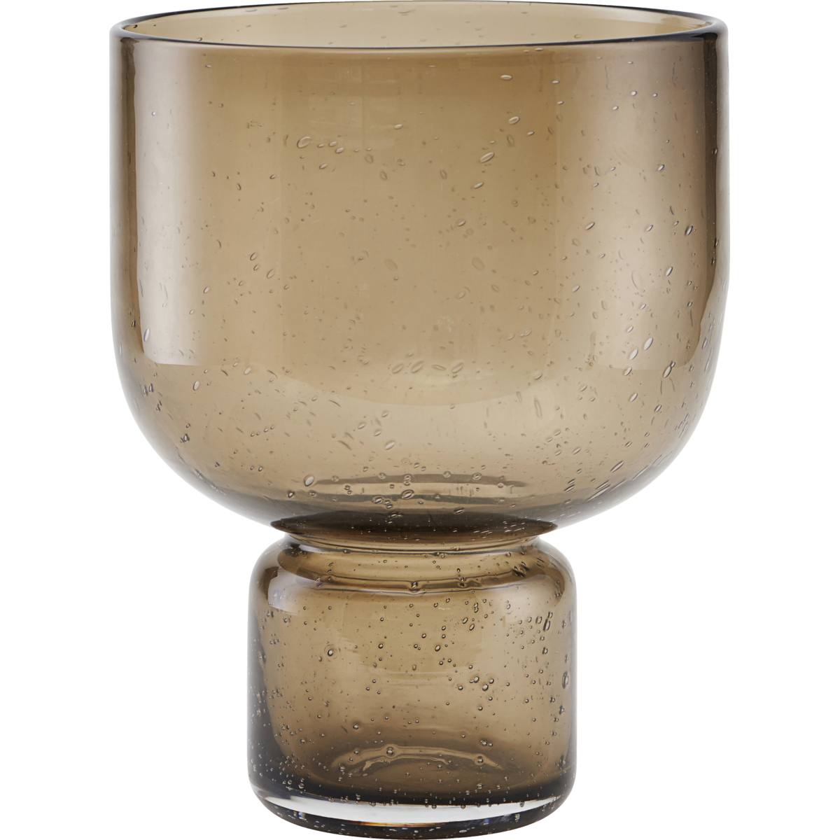 Vase, HDFarida, Brun - Brown / Glass / h: 22 cm, dia: 17 cm Vase, HDFarida, Brun - Brown / Glass / h: 22 cm, dia: 17 cm