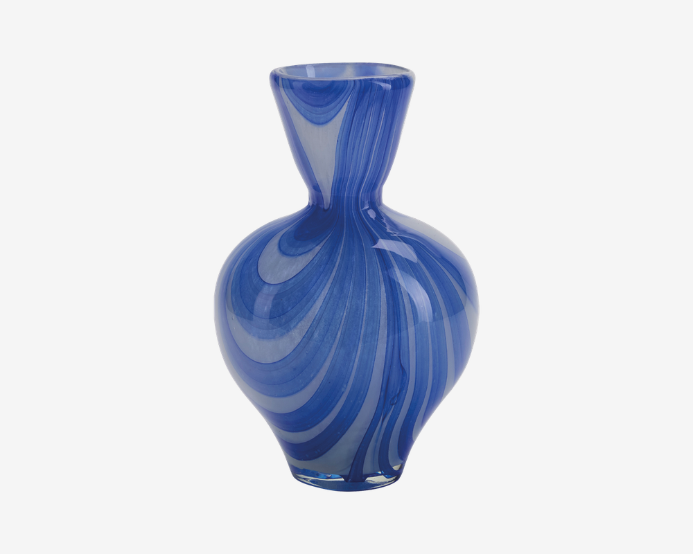 Vase Hjerteform Blå H.23,5 cm Vase Hjerteform Blå H.23,5 cm