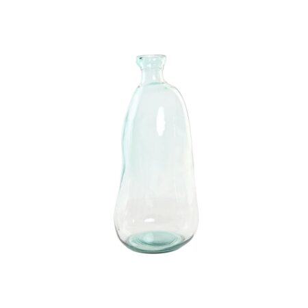 Vase Home ESPRIT Gennemsigtig Genbrugsglas 22 x 22 x 51 cm