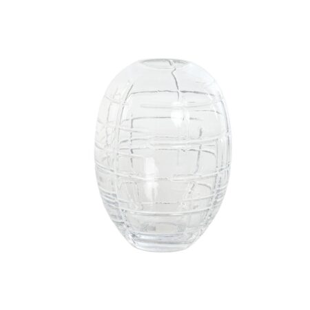 Vase Home ESPRIT Gennemsigtig Krystal Moderne 12 x 12 x 17 cm