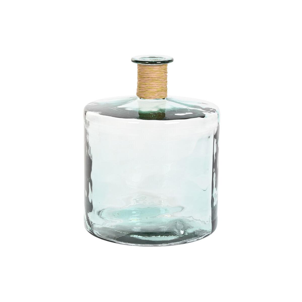 Vase Home ESPRIT Gennemsigtig Siv Genbrugsglas Natur 35 x 35 x 45 cm Vase Home ESPRIT Gennemsigtig Siv Genbrugsglas Natur 35 x 35 x 45 cm