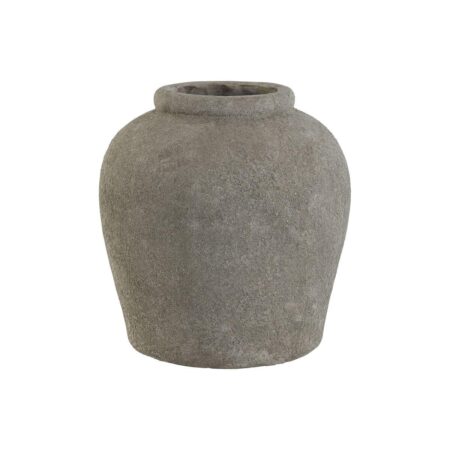 Vase Home ESPRIT Grå Cement 29 x 29 x 30 cm