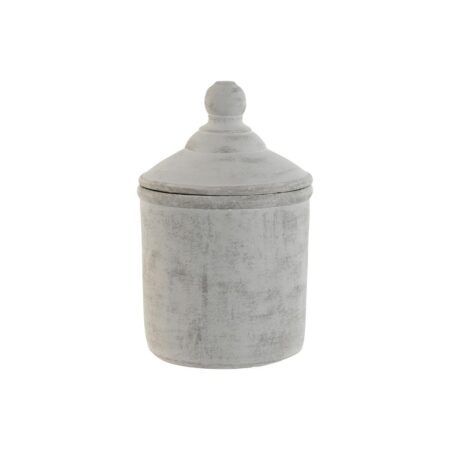 Vase Home ESPRIT Grå Cement Orientalsk 19 x 19 x 31 cm