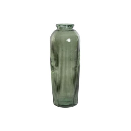 Vase Home ESPRIT Grøn Genbrugsglas 30 x 30 x 72 cm