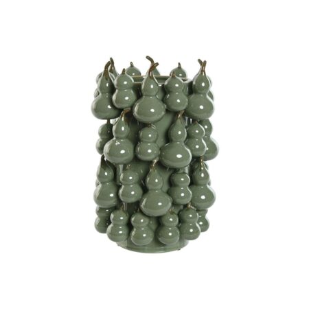 Vase Home ESPRIT Grøn Stentøj Tropisk 25 x 25 x 30 cm