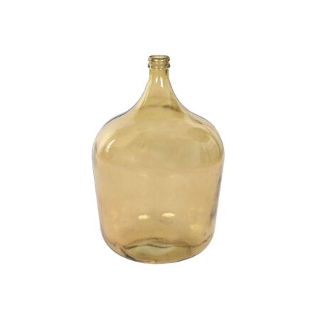 Vase Home ESPRIT Gul Genbrugsglas 36 x 36 x 56 cm