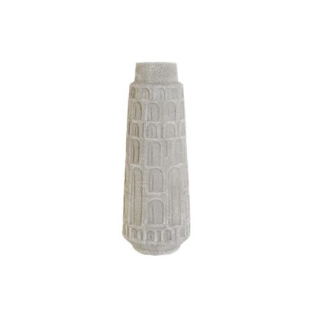 Vase Home ESPRIT Hvid Harpiks 15 x 15 x 41 cm