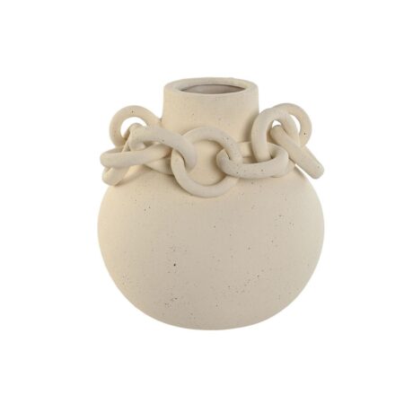 Vase Home ESPRIT Hvid Keramik Stentøj Moderne 22 x 22 x 22 cm