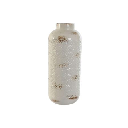 Vase Home ESPRIT Hvid Metal 15 x 15 x 36 cm