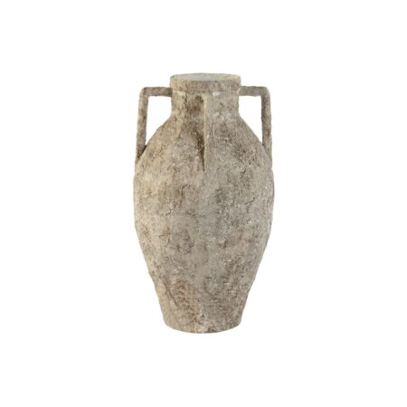 Vase Home ESPRIT Hvid Metal 21 x 21 x 37,5 cm