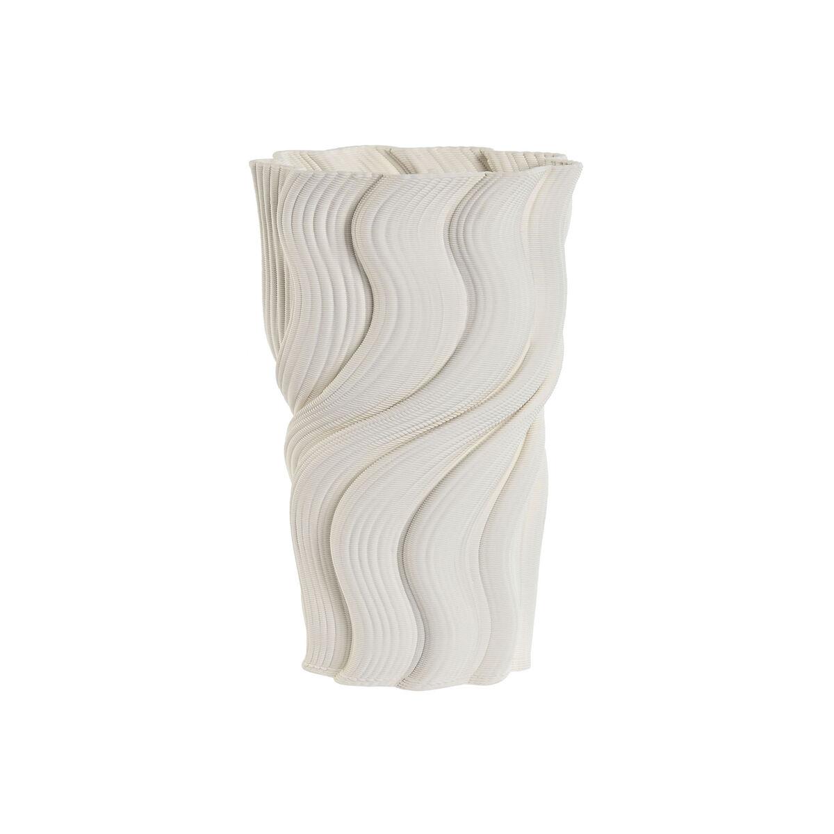 Vase Home ESPRIT Hvid Stentøj Moderne 16 x 16 x 26 cm Vase Home ESPRIT Hvid Stentøj Moderne 16 x 16 x 26 cm