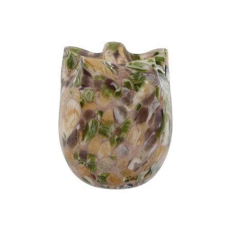 Vase Home ESPRIT Multifarvet Krystal Moderne 18 x 18 x 21,5 cm