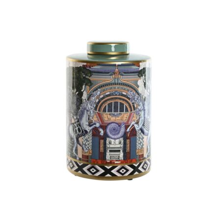Vase Home ESPRIT Multifarvet Porcelæn 21 x 21 x 35,5 cm