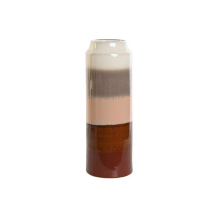 Vase Home ESPRIT Multifarvet Stentøj 14 x 14 x 40 cm