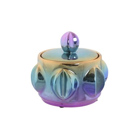 Vase Home ESPRIT Multifarvet Stentøj Moderne 15 x 15 x 14 cm