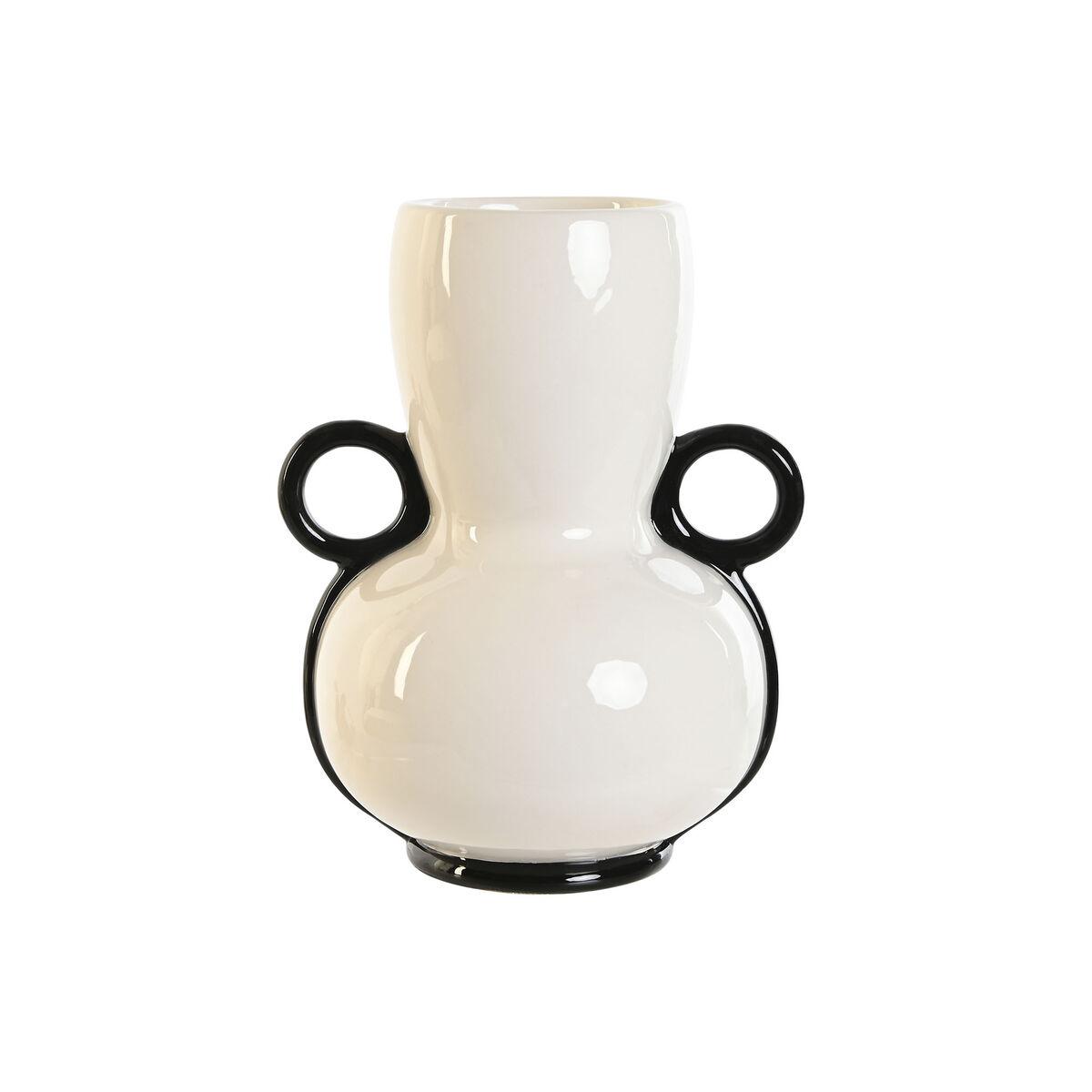Vase Home ESPRIT To-farvet Keramik Moderne 16 x 14 x 21 cm Vase Home ESPRIT To-farvet Keramik Moderne 16 x 14 x 21 cm