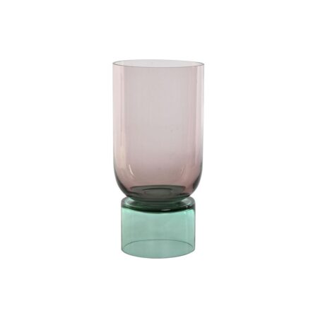 Vase Home ESPRIT To-farvet Krystal 15 x 15 x 32 cm