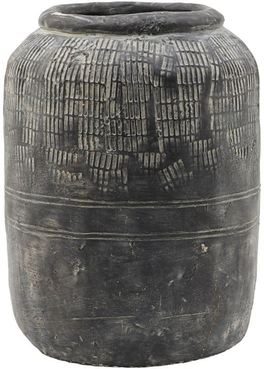 Vase House Doctor Jalna cement grå håndlavet dekorationsvase Ø23,5 x H31,5 cm Vase House Doctor Jalna cement grå håndlavet dekorationsvase Ø23,5 x H31,5 cm