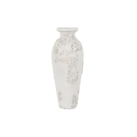 Vase Hvid Harpiks Koral Middelhavet 37,5 x 31,7 x 81 cm