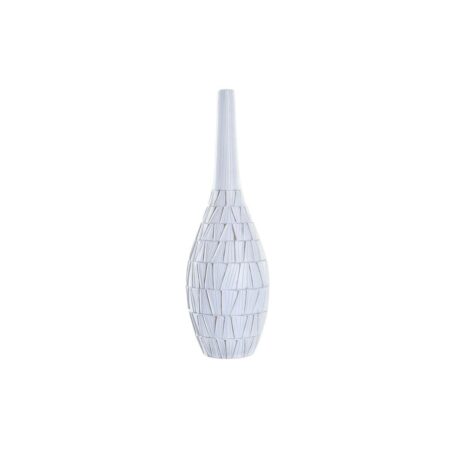 Vase Hvid Harpiks Moderne (19 x 19 x 60 cm)
