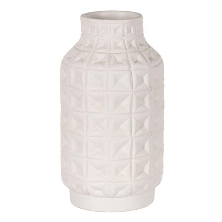 Vase Hvid Keramik 22 x 22 x 41 cm